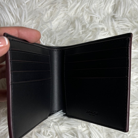 Coach Black Signature Leather Wallet - Picture 3 of 6